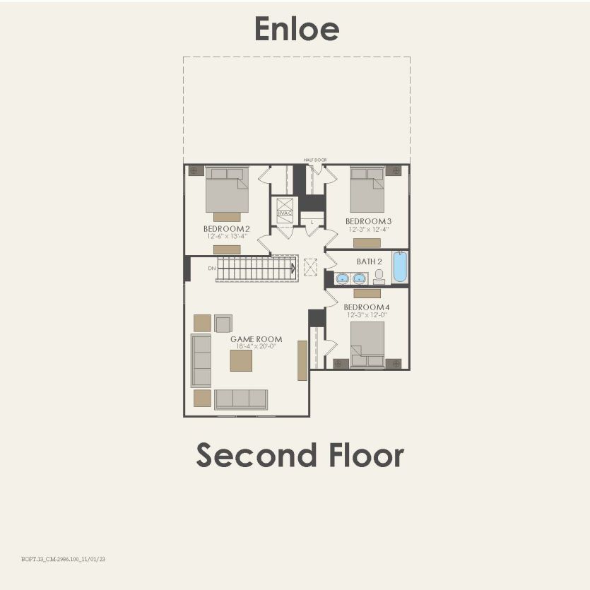 Second Floor 5 br / 3 ba