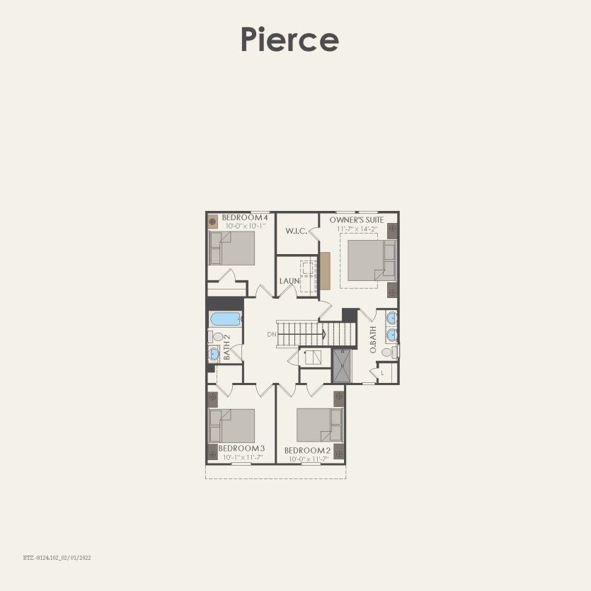 Second Floor 4 br / 2.5 ba