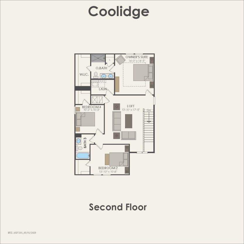 Second Floor 4 br / 3 ba