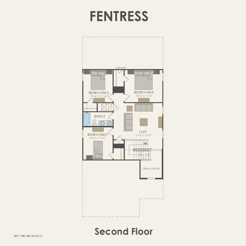 Second Floor 4 br / 2.5 ba
