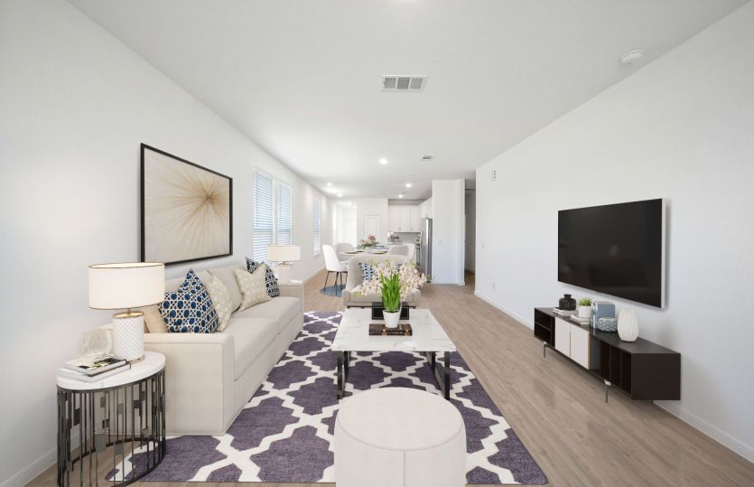 Virtually Staged Living Room