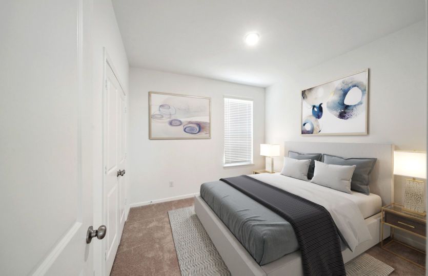 Virtually Staged Secondary Room