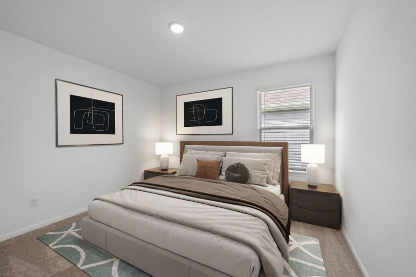 Virtually Staged Secondary Room