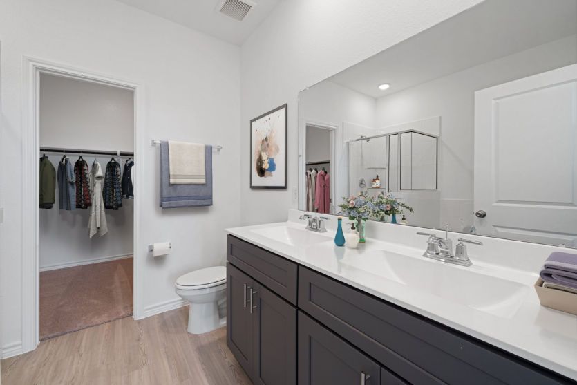Virtually Staged Owner's Bathroom