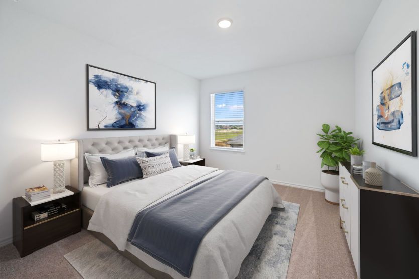 Virtually Staged Secondary Room