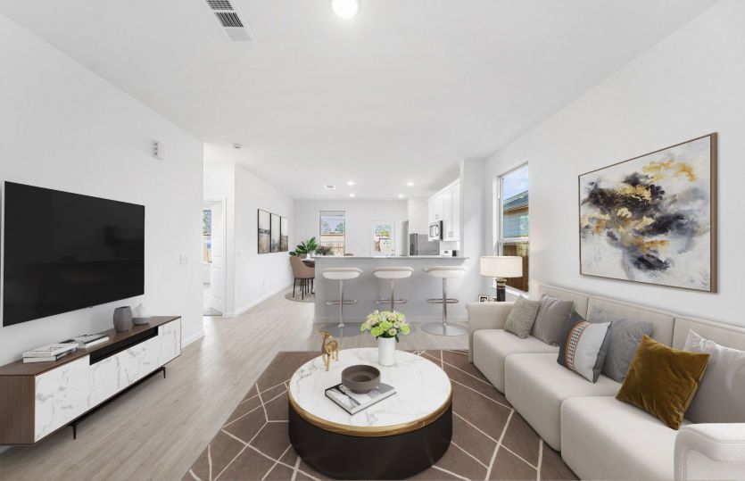 Virtually Staged Living Room