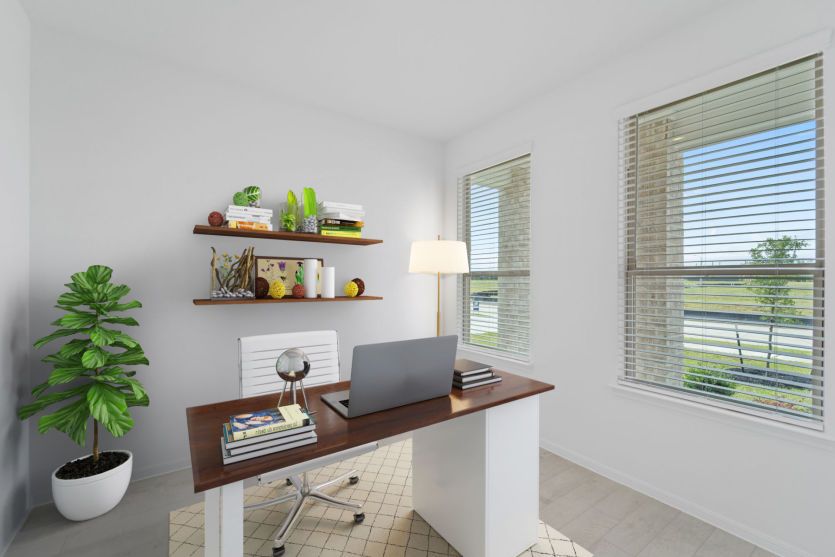 Virtually Staged Office