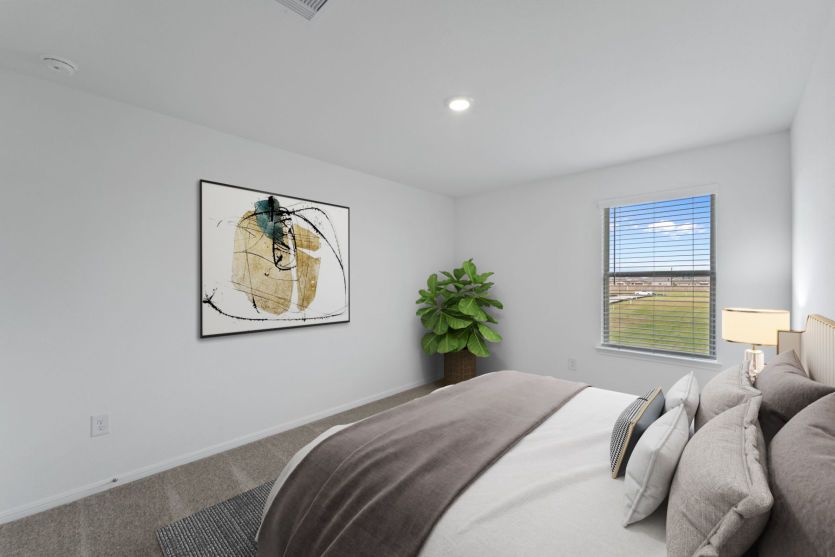 Virtually Staged Secondary Room