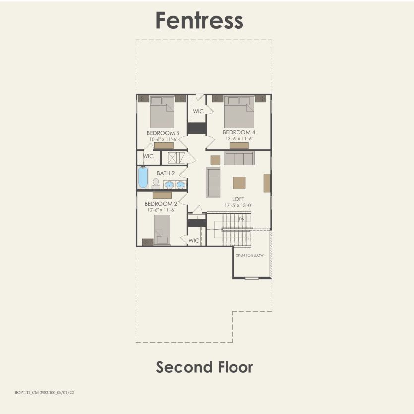 Second Floor 4 br / 2.5 ba