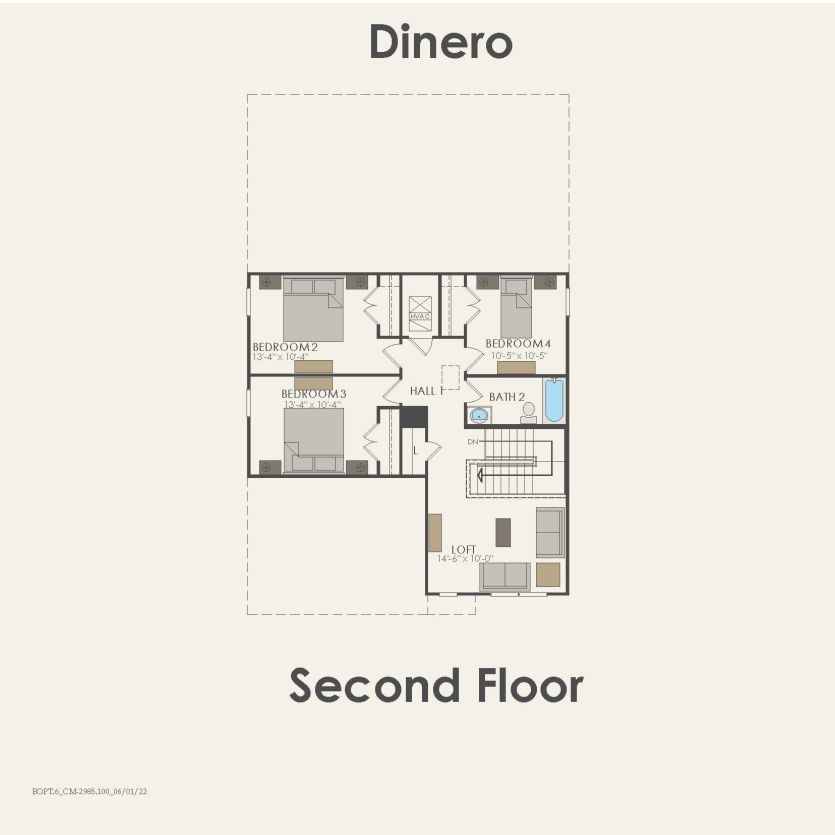 Second Floor 4 br / 2.5 ba