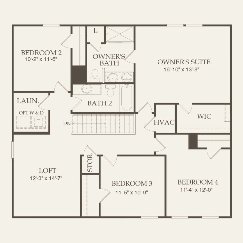 Second Floor 4 br / 2.5 ba