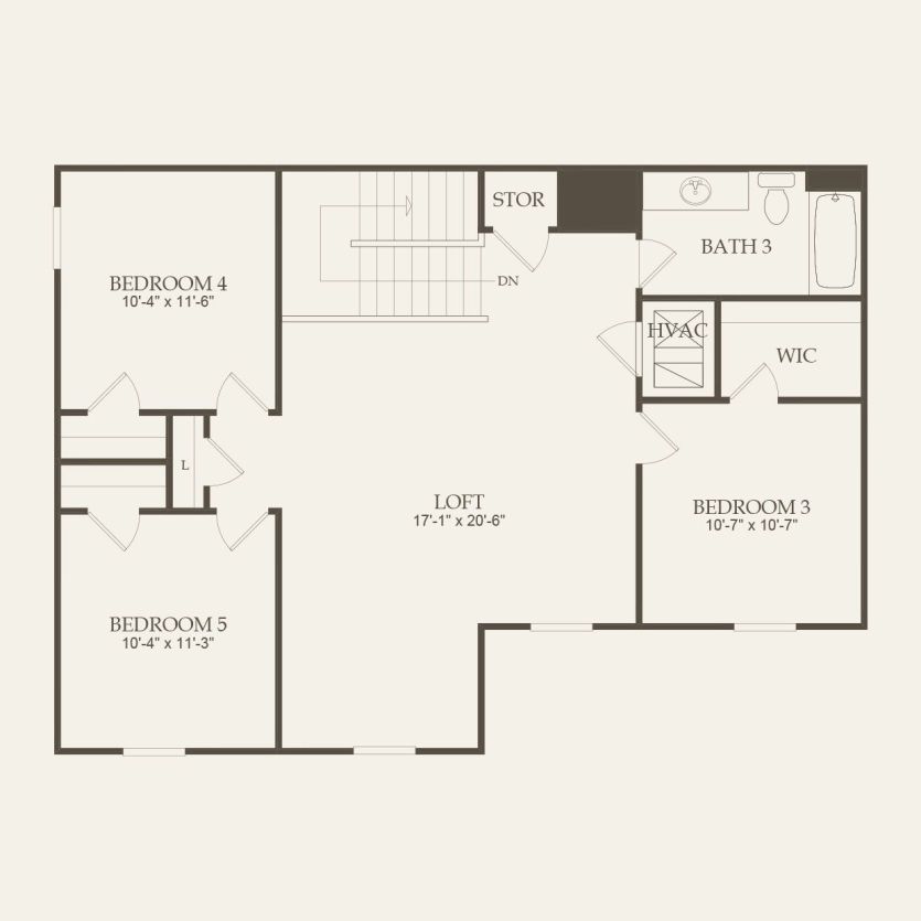 Second Floor 5 br / 3 ba