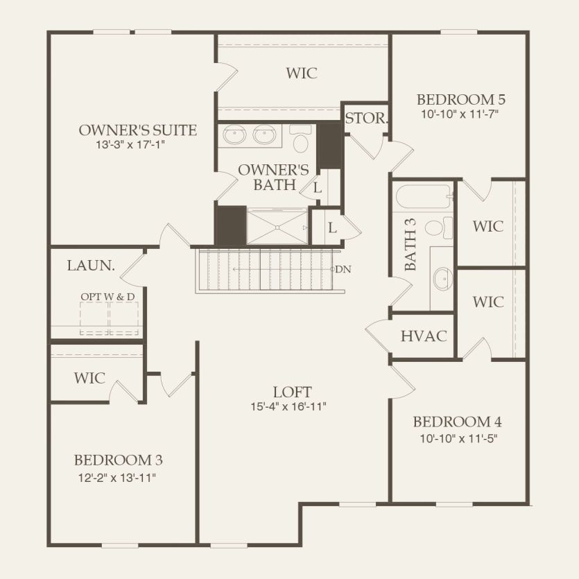 Second Floor 5 br / 3 ba