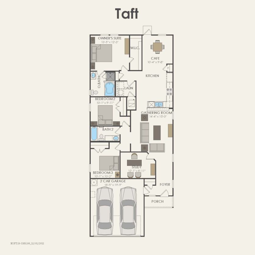 First Floor 3 br / 2 ba