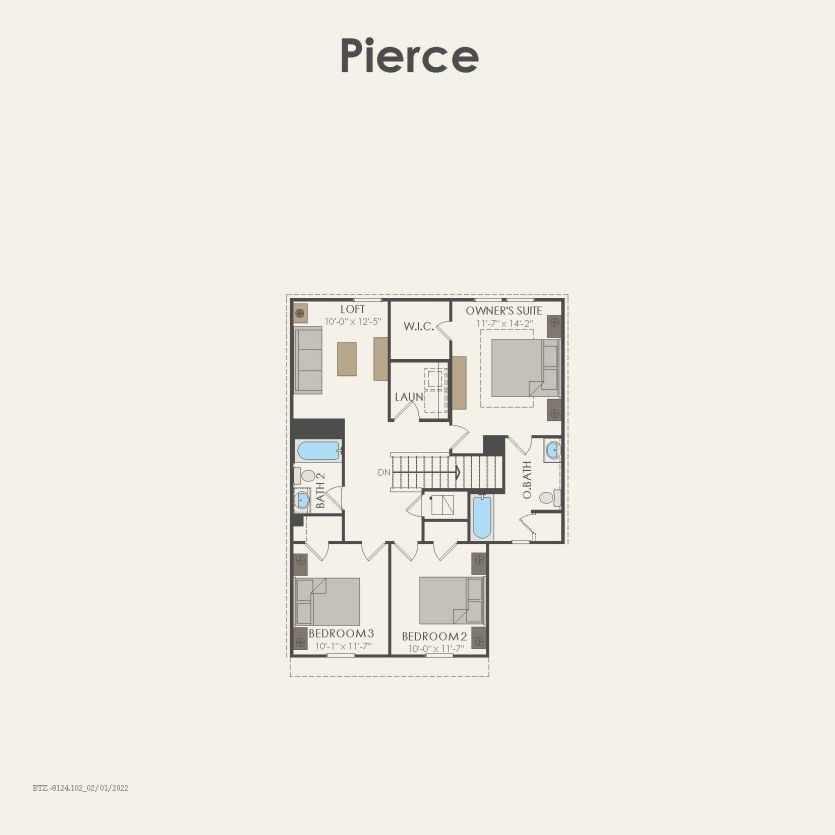 Second Floor 4 br / 2.5 ba