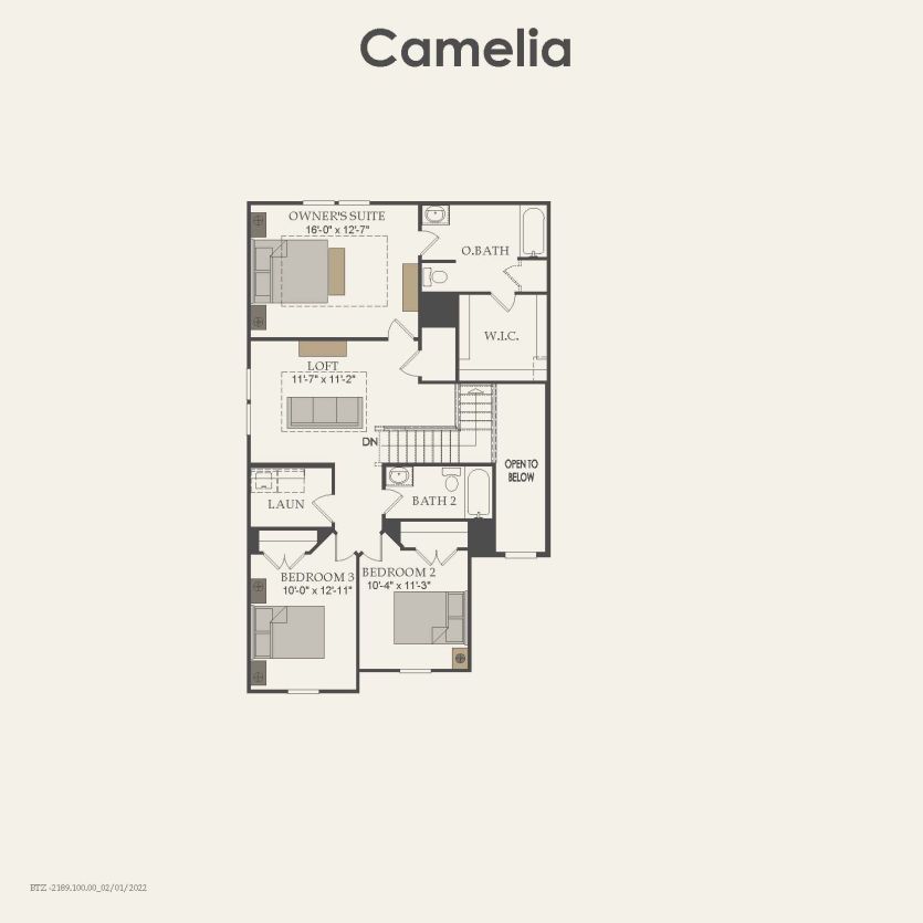 Second Floor 3 br / 2.5 ba