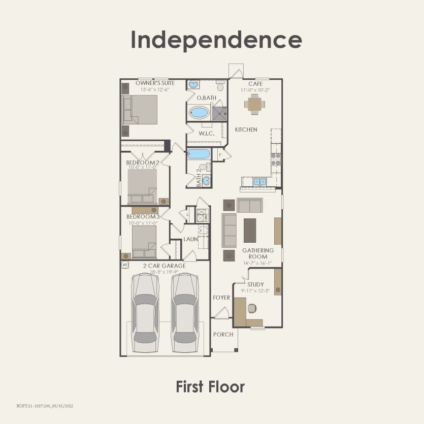 First Floor 3 br / 2 ba