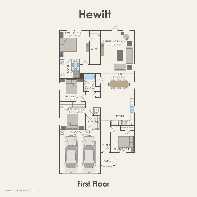 First Floor 4 br / 2 ba