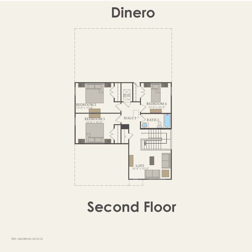 Second Floor 4 br / 2.5 ba