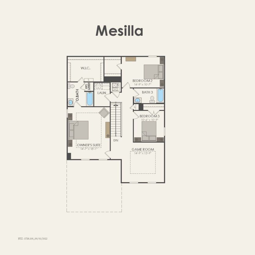 Second Floor 4 br / 3 ba