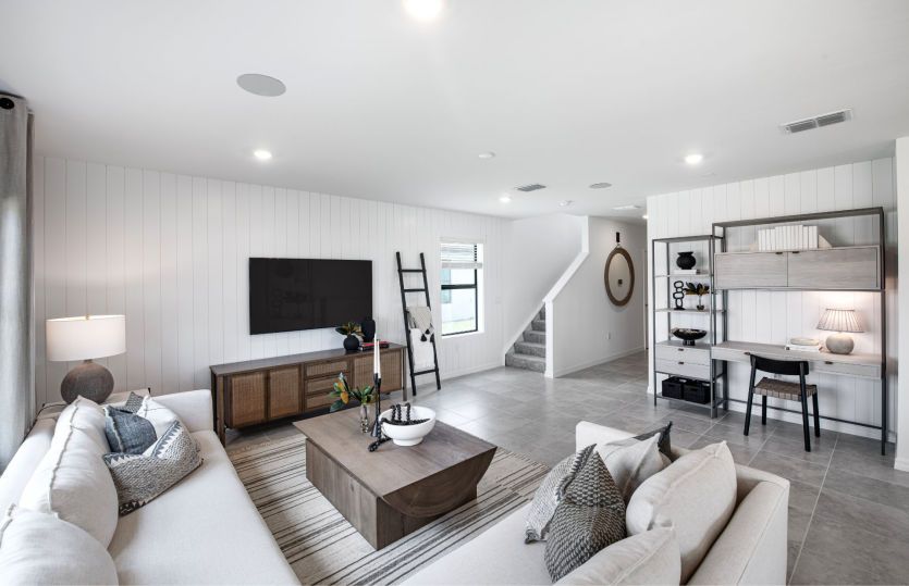 Gathering room with open concept living