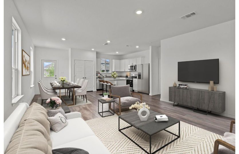 Easy-Flowing Dining Area