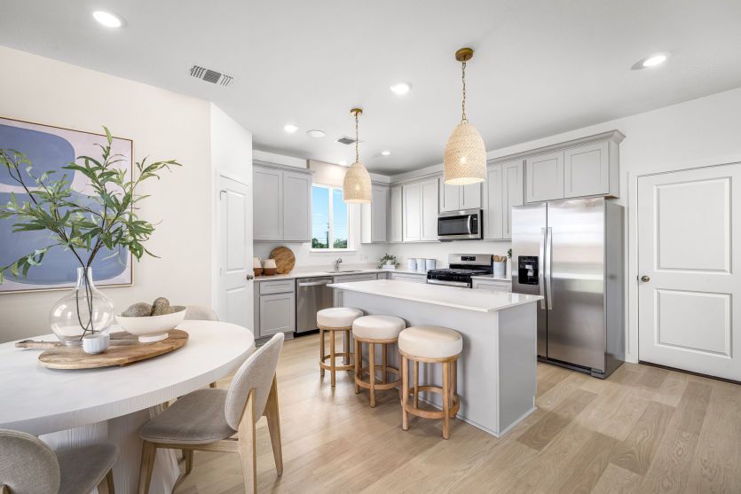 Spacious Dining Space Open to the Kitchen