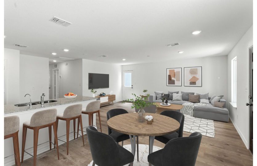 Spacious Dining Area & Kitchen