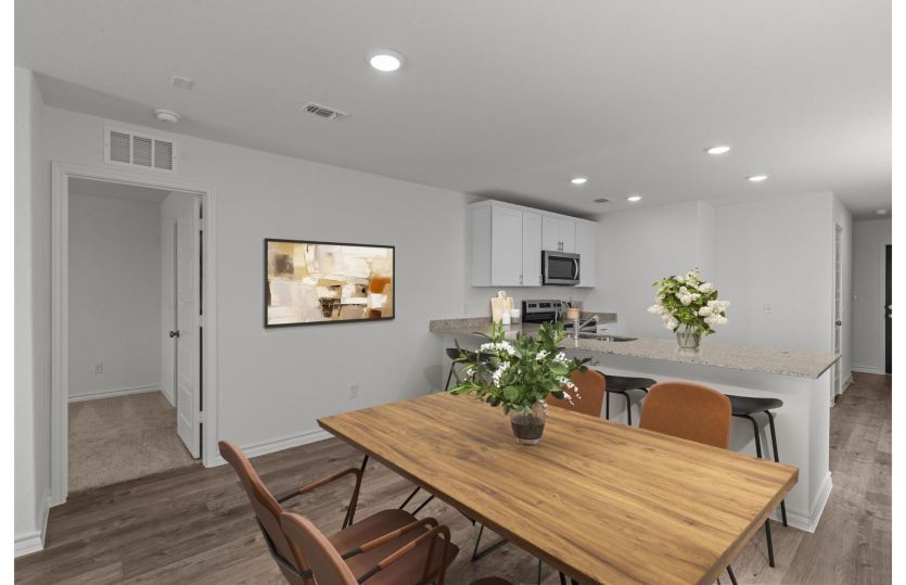 Open Kitchen & Dining Area