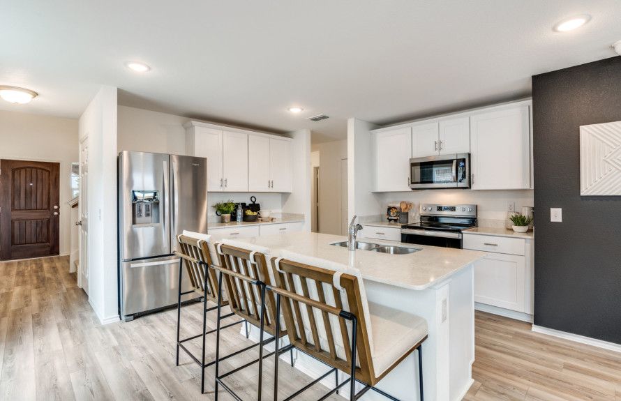 Spacious kitchens with islands