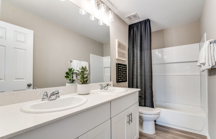 Double vanities in bathrooms