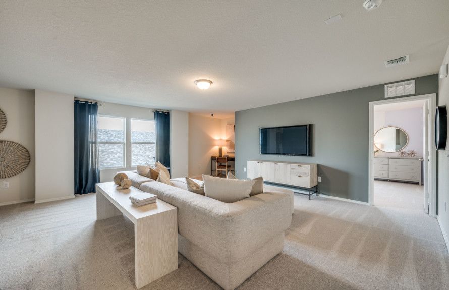 Spacious game rooms, per plan