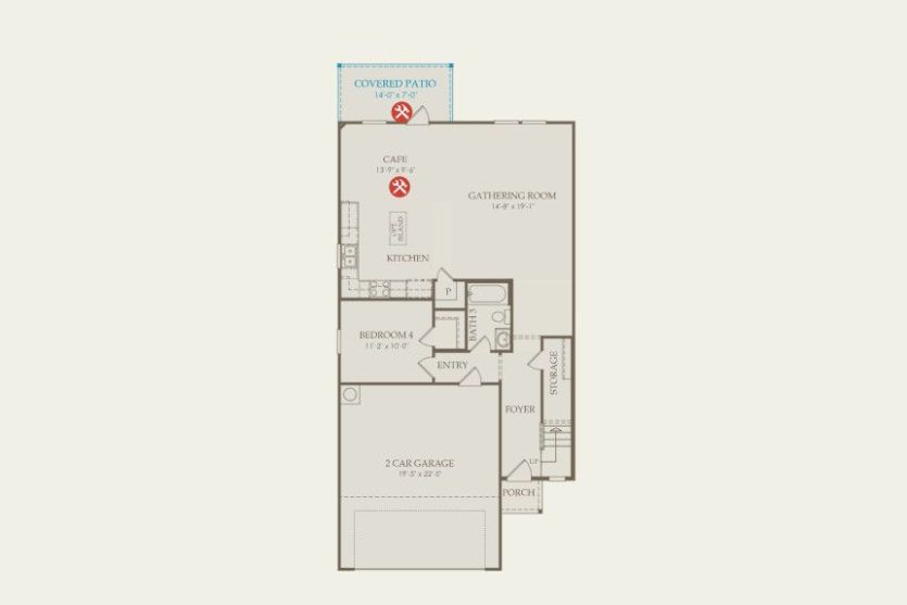 Monroe Floorplan Floor 1