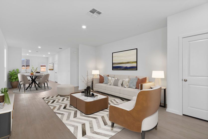 Virtually Staged Living Room