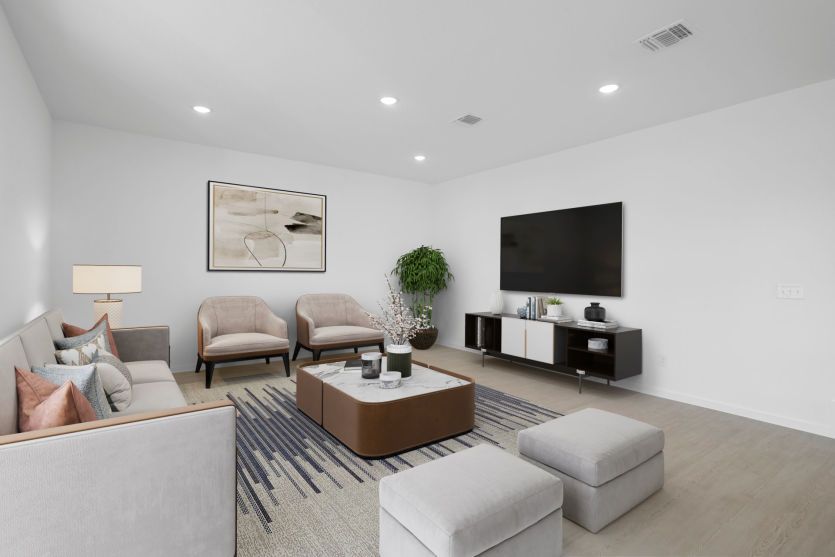 Virtually Staged Living Room