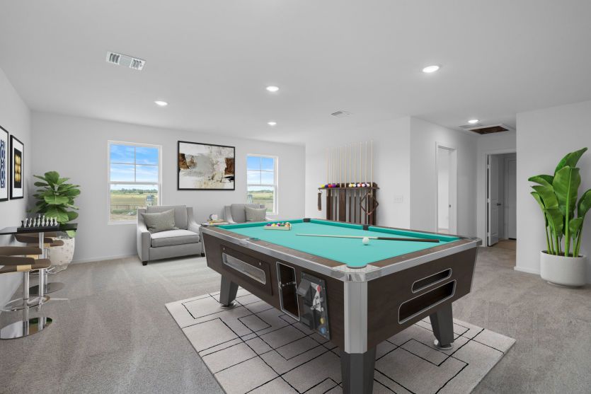 Virtually Staged Game Room