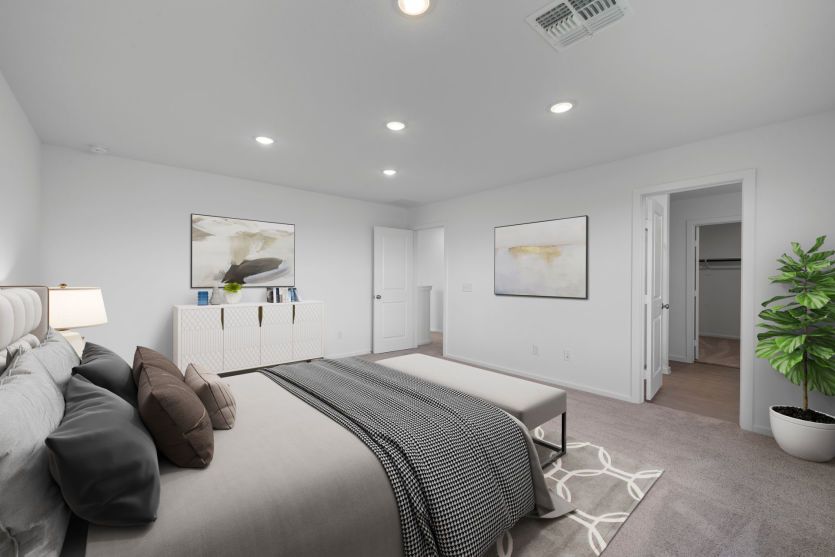 Virtually Staged Primary Suite