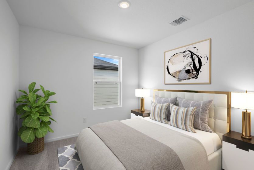 Virtually Staged Secondary Room