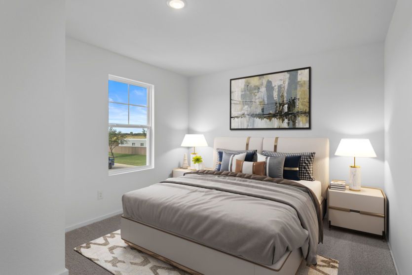 Virtually Staged Secondary Room