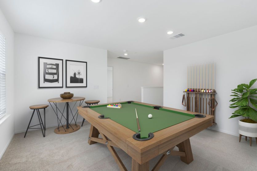 Virtually Staged Game Room