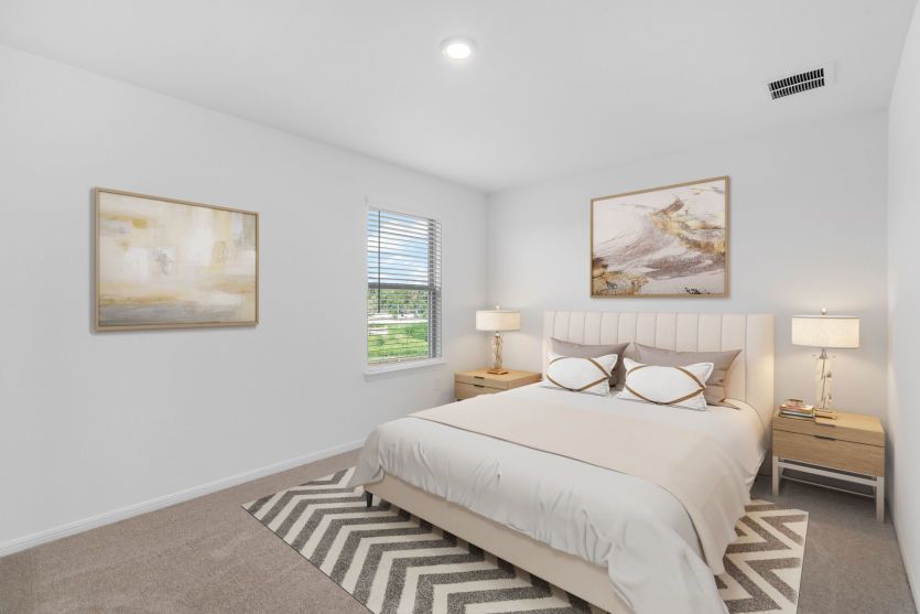Virtually Staged Secondary Room