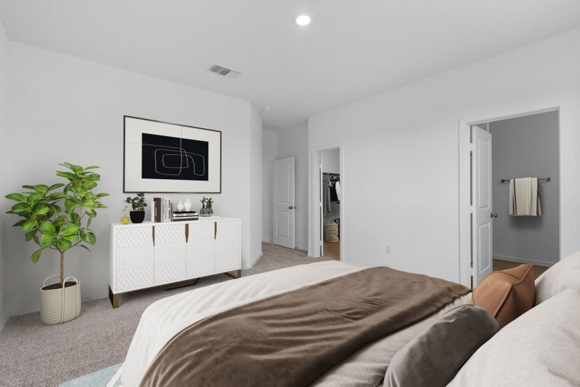 Virtually Staged Primary Suite