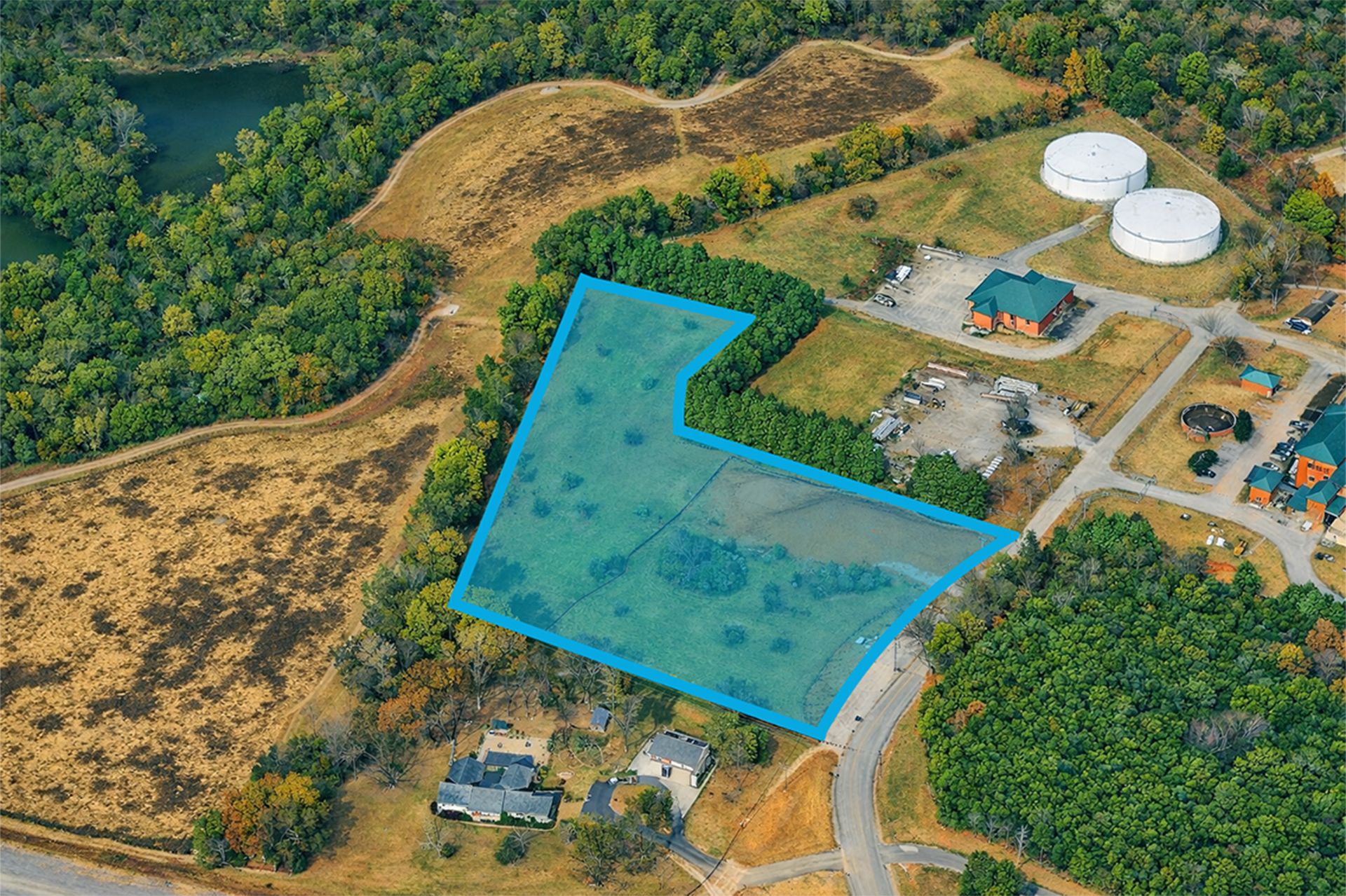 Aerial view highlighting Kingfield in Smyrna, TN