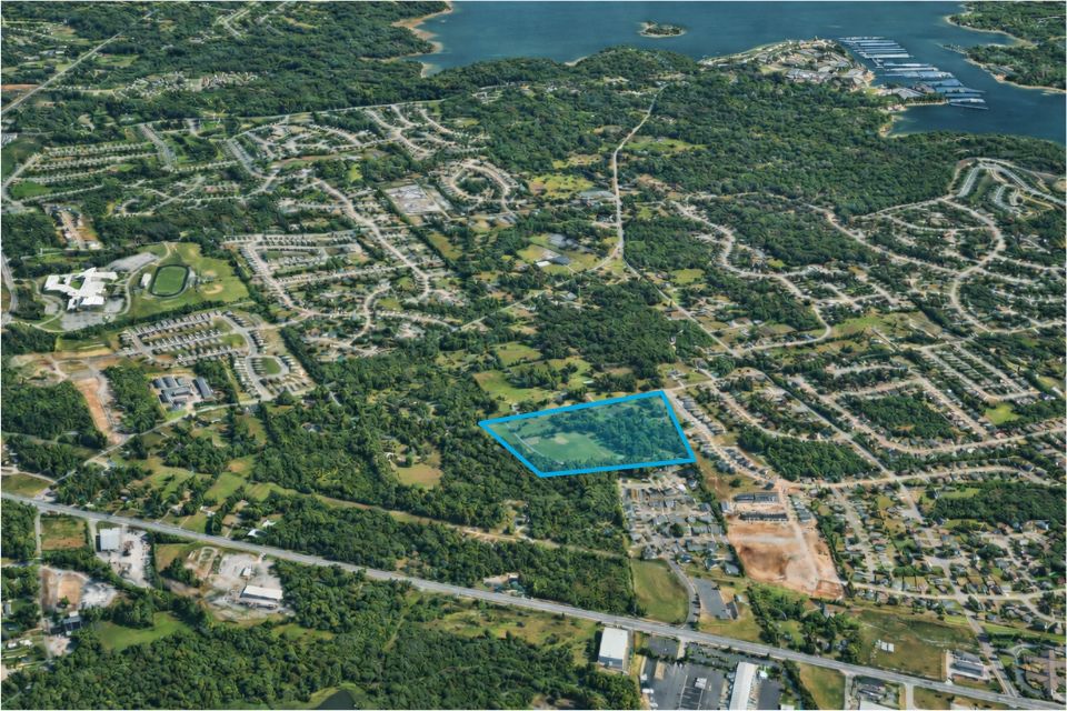 Aerial view highlighting Martins Glen in Antioch, TN