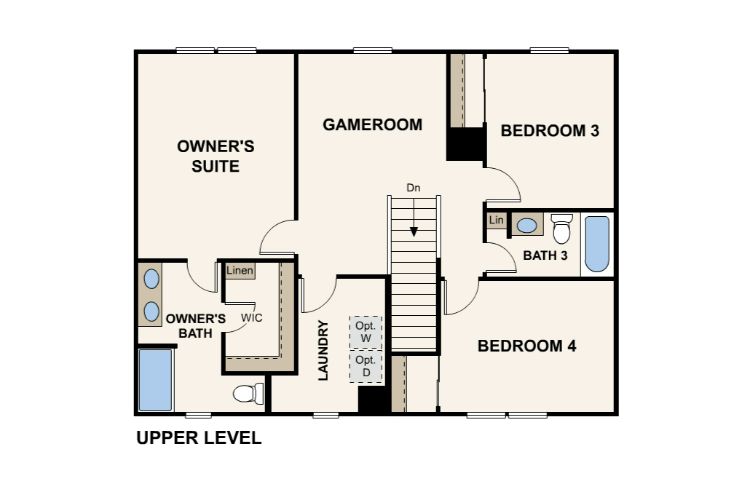 Aguila Floor Plan - Upper Level
