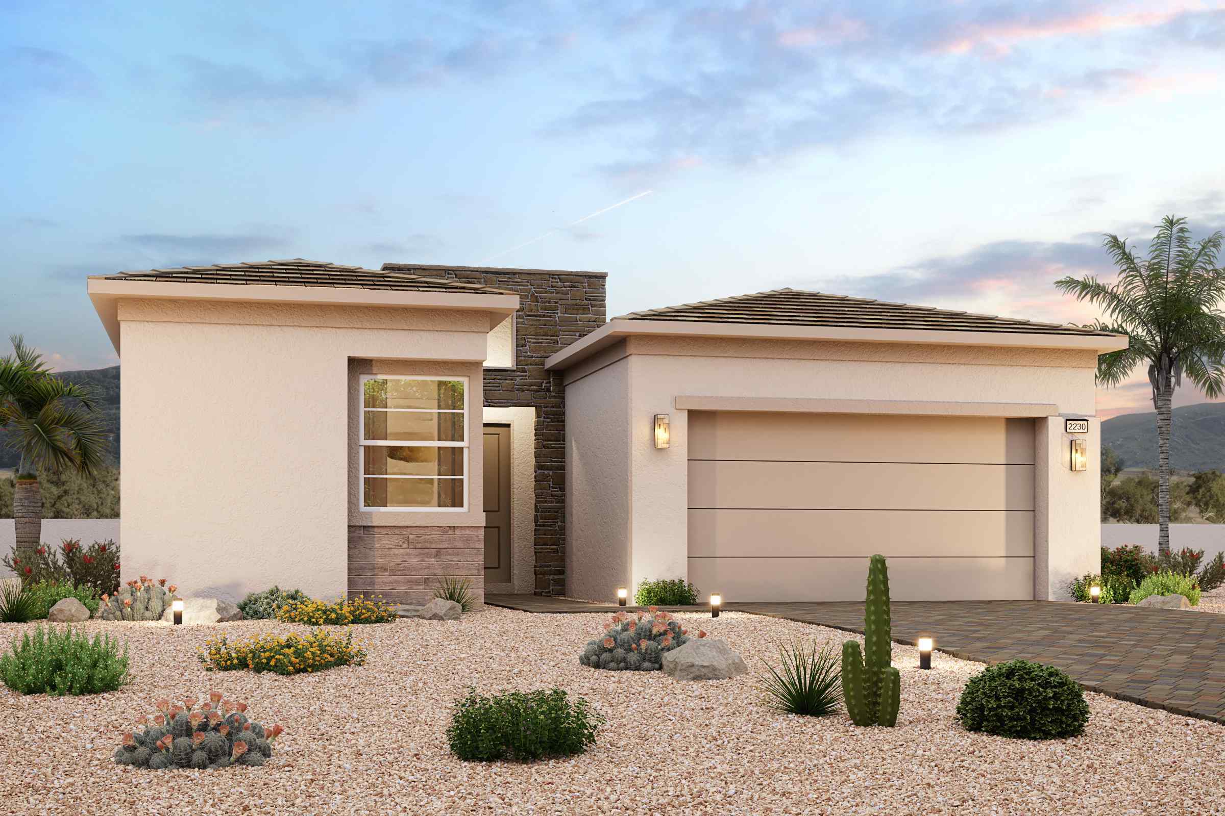 Plan 2230 Desert Contemporary Elevation