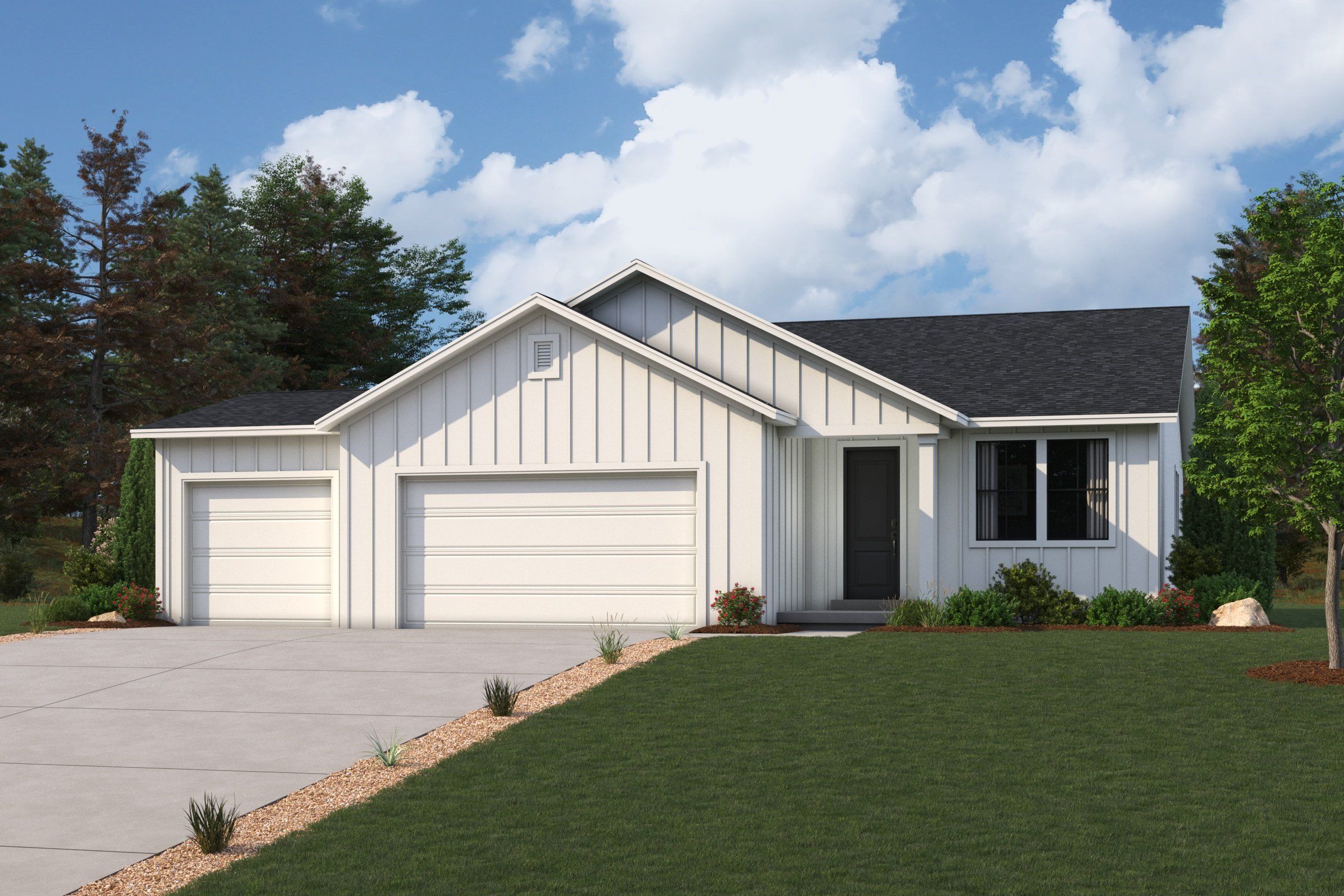 Champlain Plan, Modern Farmhouse Elevation