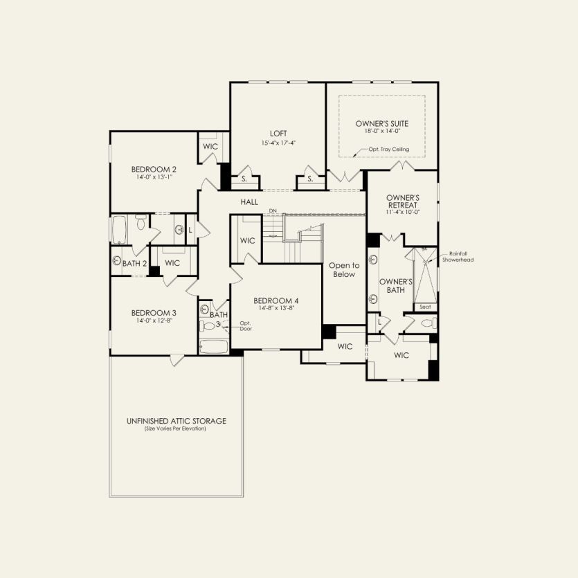 Second Floor 5 br / 4.5 ba