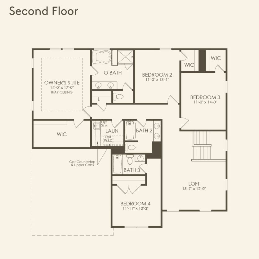 Second Floor 4 br / 3.5 ba