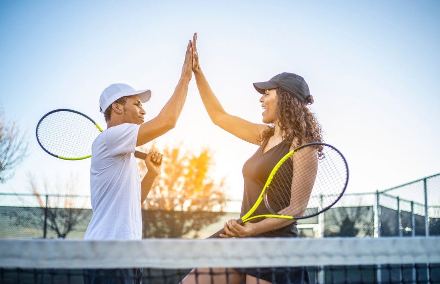 Play Tennis at Park Nearby